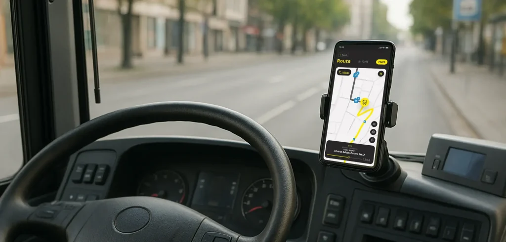 Abfahrt in Richtung digitale Zukunft für Reise Fischer mit der individuellen Navigationsapp von Pocket Rocket